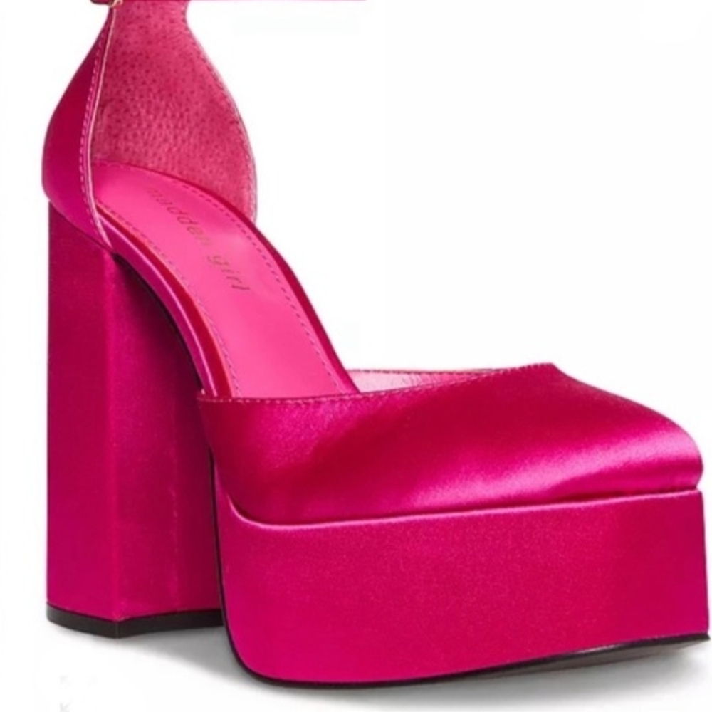 Steve Madden Fuchsia Platform Heels